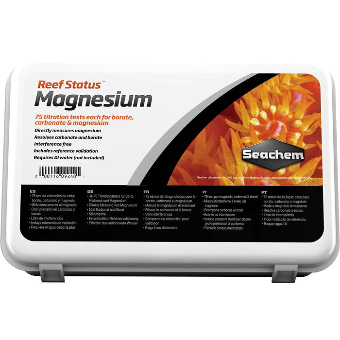 Reef Status: Magnesium Carbonate Test Kit Seachem