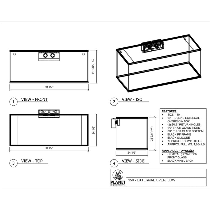 Planet 60" Aquariums Planet Aquariums