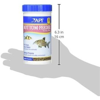 API BOTTOM FEEDER PELLETS WITH SHRIMP Fish Food 7.9-Ounce Container