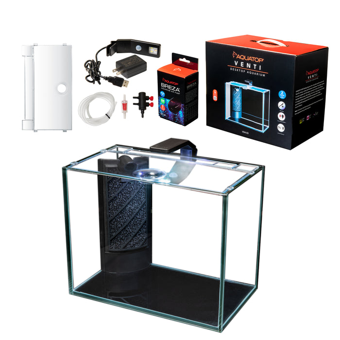 Venti Aquarium Pro Showcase Kit 2 Gal AquaTop