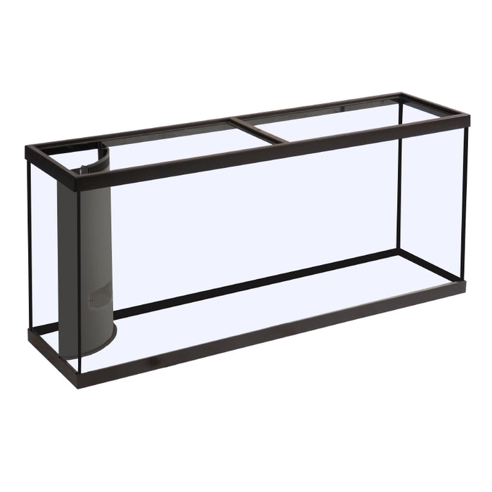 Corner-Flo 110G Aquarium (1 overflow), 48" x 18" x 30" (Black) Marineland