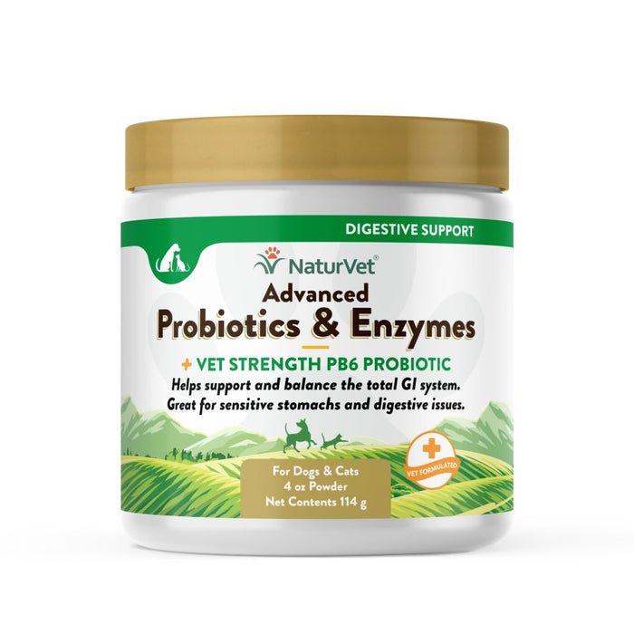 NaturVet Advanced Probiotic & Enzymes Powder 1ea/4 oz