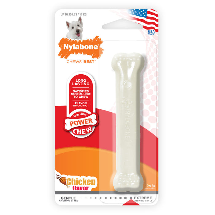 Nylabone Power Chew Durable Dog Toy Chicken, 1ea/SMall - Up To 25 lb