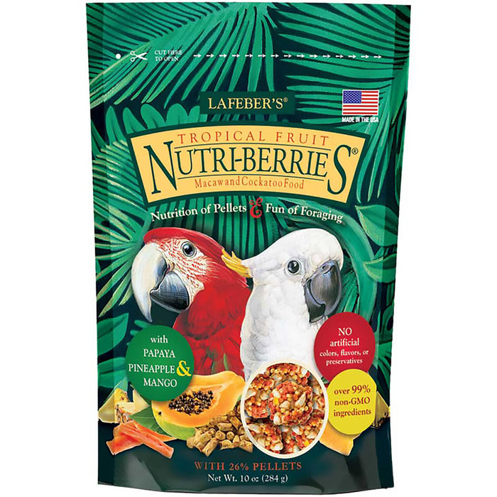 Lafeber Company Tropical Fruit Nutri-Berries Macaws & Cockatoos Food 1ea/10 oz