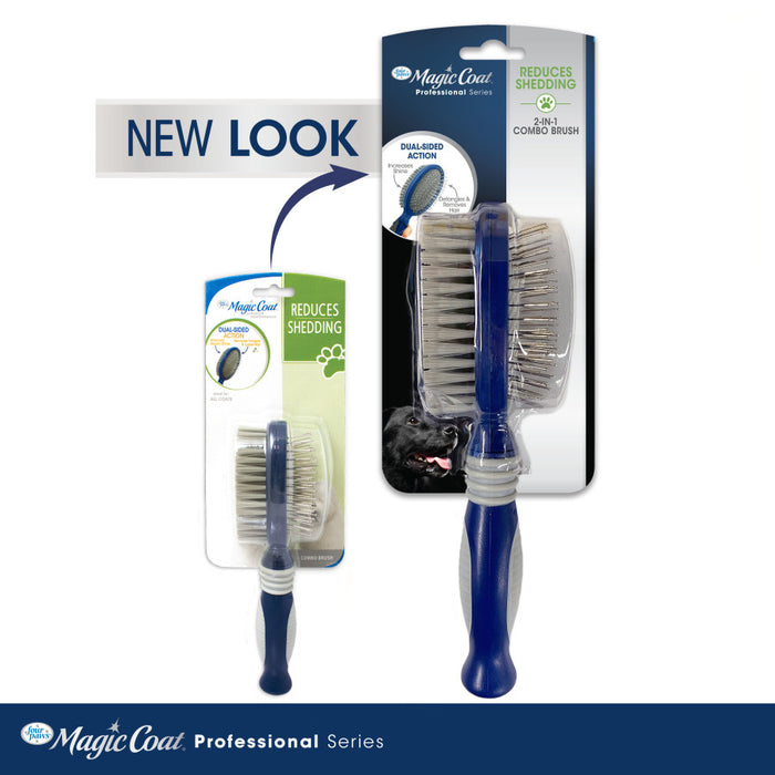 Four Paws Magic Coat Professional Series 2-in-1 Combo Pin and Bristle Dog Brush 2 in 1, 1ea/One Size