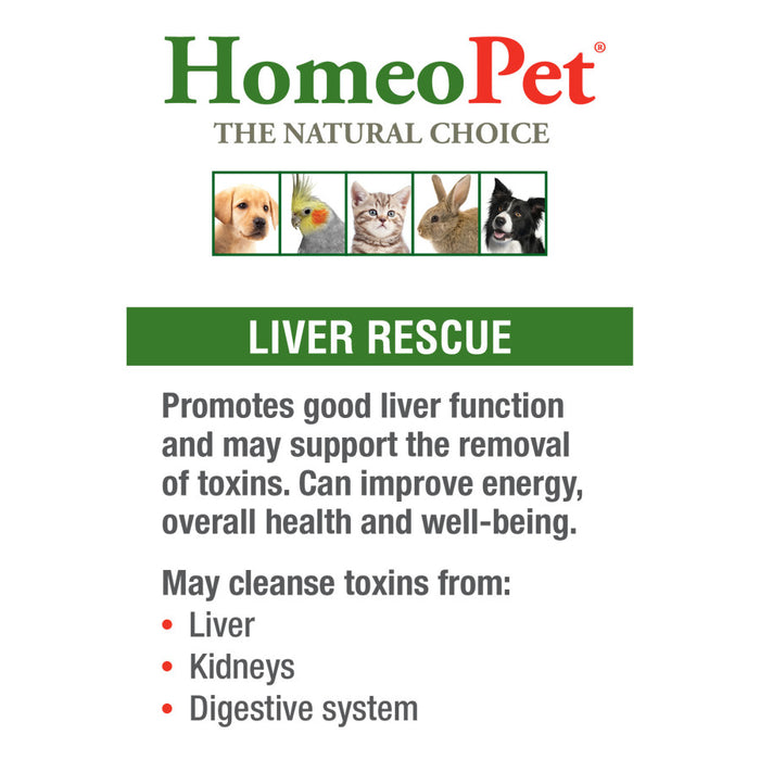 HomeoPet Liver Rescue 1ea/15 ml