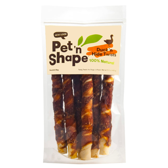 Pet 'N Shape Duck Hide Twists Dog Treats 1ea/15.3 oz, 6 pk List Price $15.00