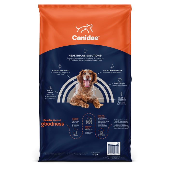 CANIDAE PURE Goodness Grain-Free LID Dry Senior Dog Food Chicken, Sweet Potato & Garbanzo Bean, 1ea/12 lb