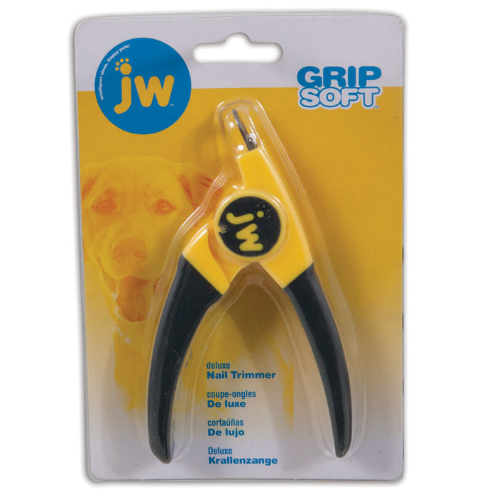 JW Pet Deluxe Dog Nail Trimmer Grey, Yellow, 1ea/Regular