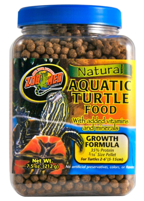 Zoo Med Natural Aquatic Turtle Food Growth Formula Dry Food 1ea/7.5 oz