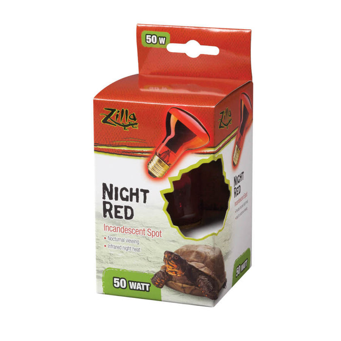 Zilla Incandescent Spot Bulbs Night Red, 1ea/50 W