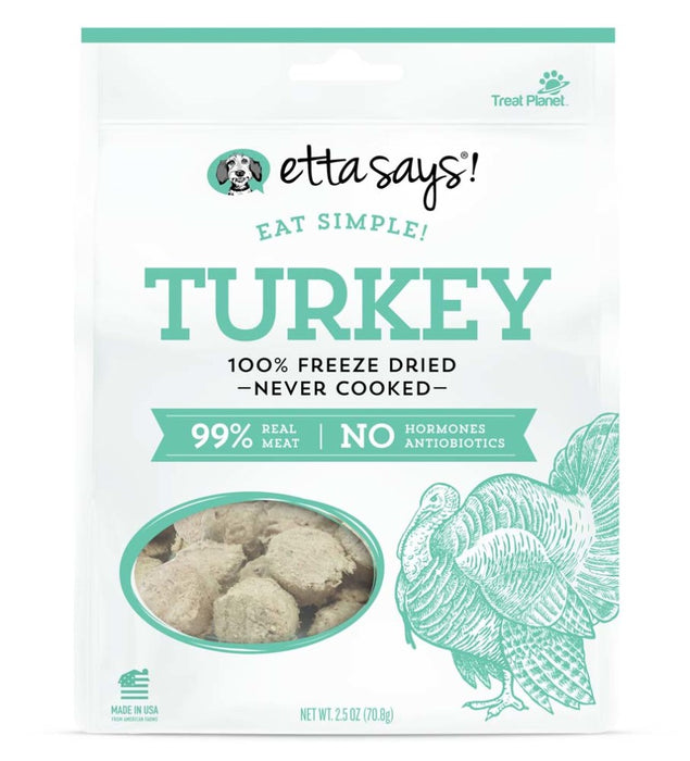 Etta Says! Eat Simple 100% Freeze Dried Turkey Dog Treats Turkey, 1ea/2.5 oz