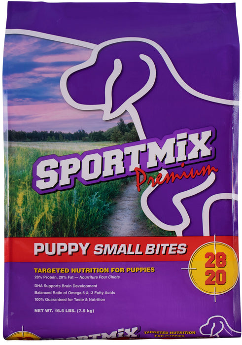 SPORTMIX Premium Puppy Small Bites Dry Dog Food Chicken, 1ea/16.5 lb