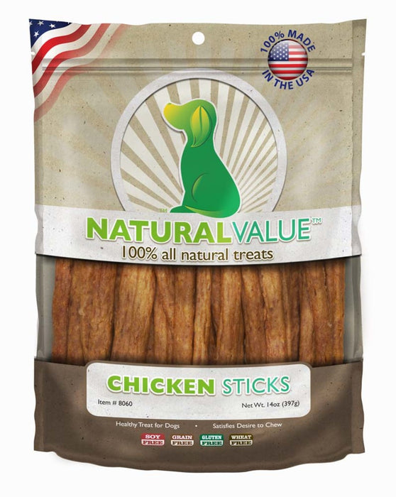 Loving Pets Natural Value Sticks Dog Treats Chicken, 1ea/14 oz