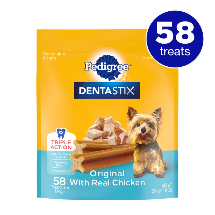 Pedigree DENTASTIX Dog Dental Treat Original w/Real Chicken, 1ea/58 ct