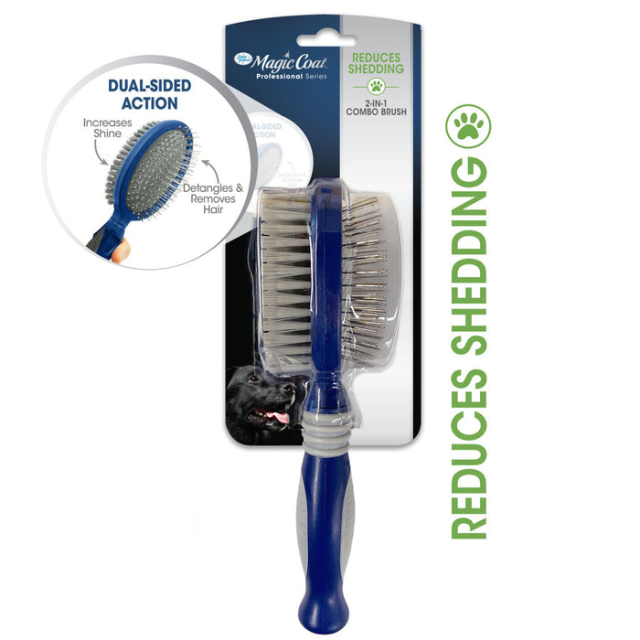 Four Paws Magic Coat Professional Series 2-in-1 Combo Pin and Bristle Dog Brush 2 in 1, 1ea/One Size