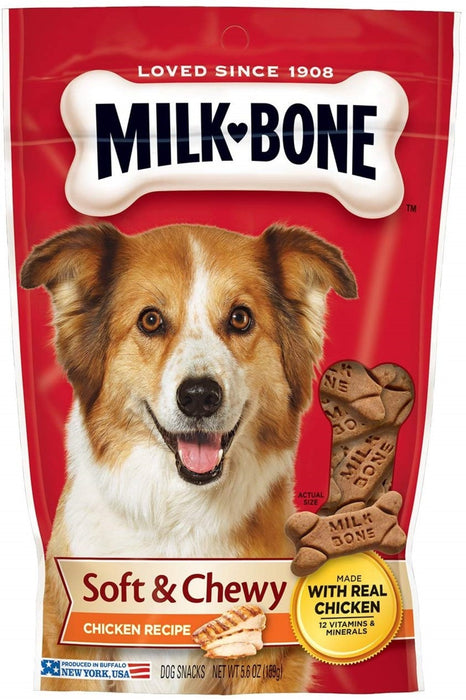 Milk-Bone Soft & Chewy Dog Treats Chicken, 1ea/5.6 oz