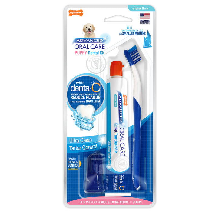 Nylabone Advanced Oral Care Puppy Dental Kit Original, 1ea/3 ct