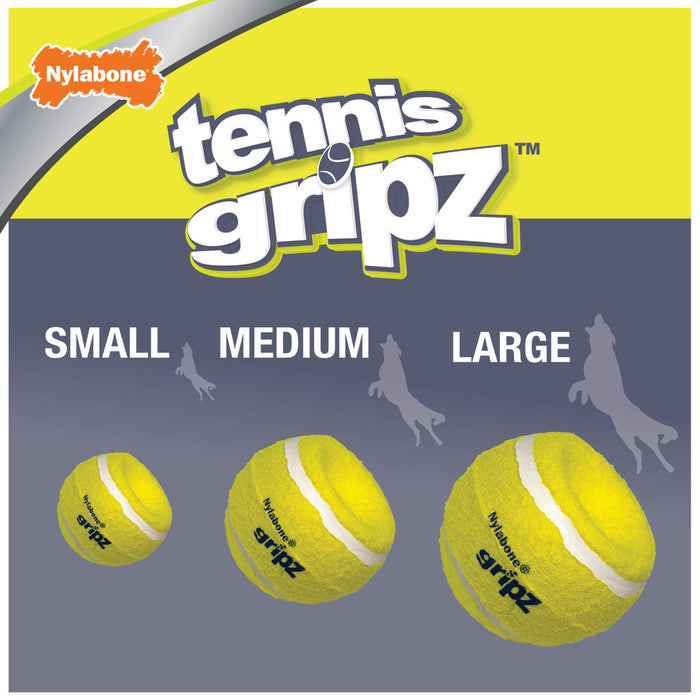 Nylabone Power Play Dog Tennis Ball Gripz 1ea/Medium (3 ct)