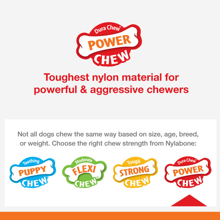 Nylabone Power Chew Lobster Dog Toy Filet Mignon, 1ea/XL - 50+ lb