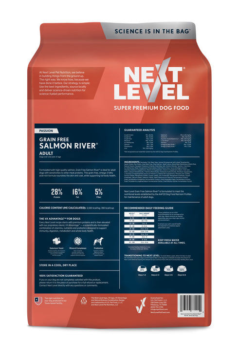 Next Level Salmon River Grain-Free Adult Dry Dog Food 1ea/40 lb