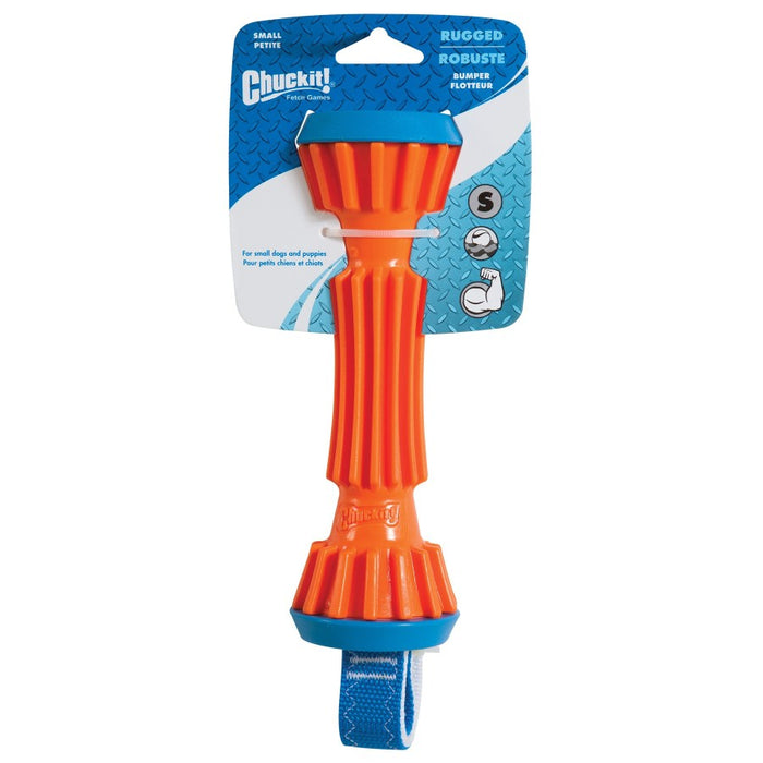 Chuckit! Rugged Bumper Dog Toy Blue/Orange, 1ea/SM