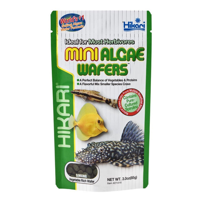 Hikari USA Algae Wafers Sinking Wafer Fish Food 1ea/3 oz, Mini