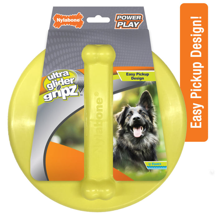 Nylabone Power Play Ultra Glider Gripz Dog Flying Disc 1ea/Large