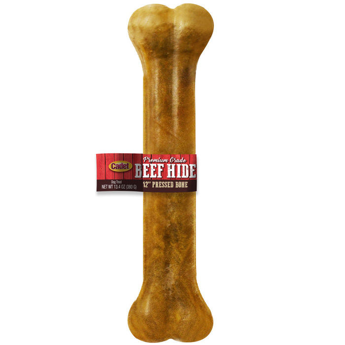 Cadet Premium Grade Pressed Beef Hide Bones 1ea/12 in