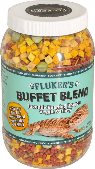 Fluker's Buffet Blend Juvenile Bearded Dragon Veggie Variety Freeze Dried Food 1ea/5 oz