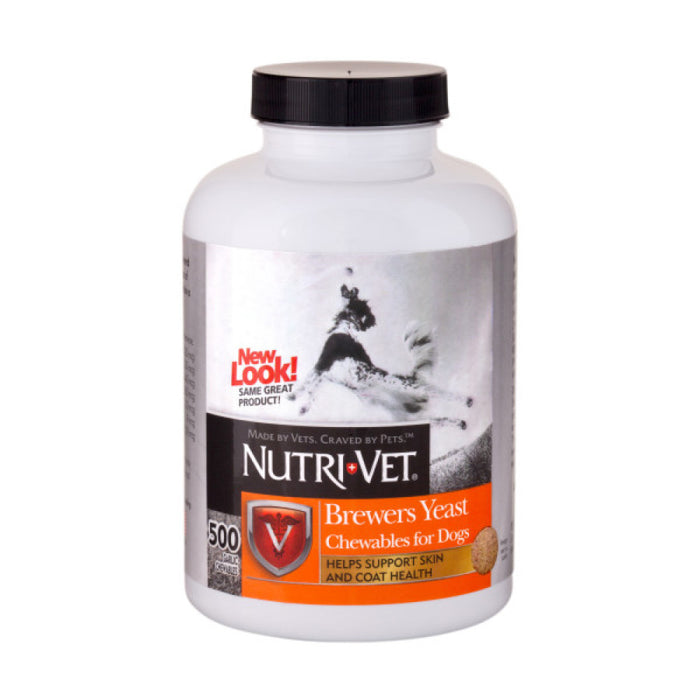 Nutri-Vet Brewers Yeast with Garlic Chewables for Dogs 1ea/500 ct