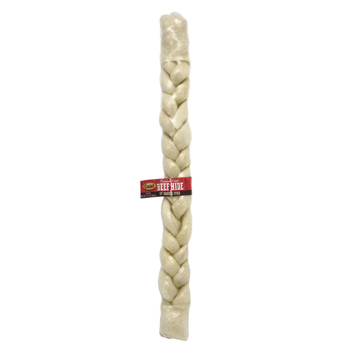 Cadet Premium Grade Braided Beef Hide Stick Braided Stick, Original, 1ea/24 in (1 ct)