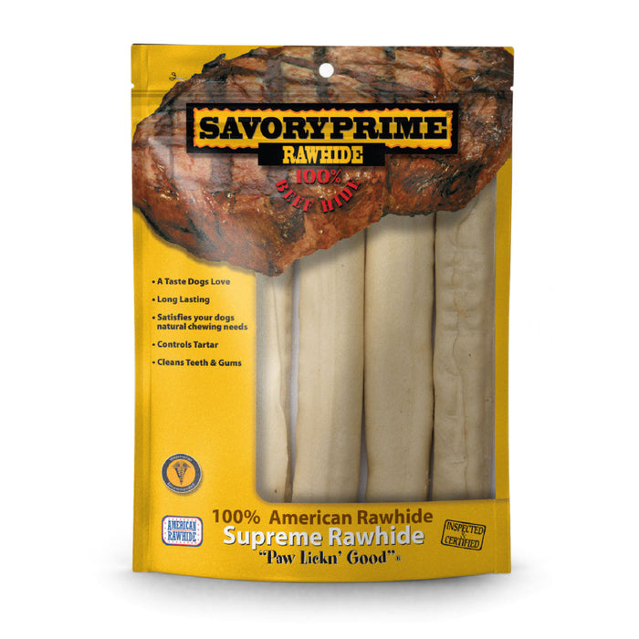 Savory Prime Supreme Rawhide Retriever Roll Natural, 1ea/10 in, 4 pk