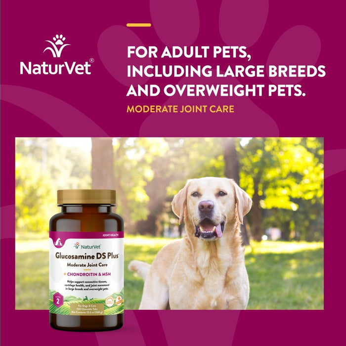 NaturVet Glucosamine-DS Plus Level 2 Time Release Tablets 1ea/120 ct