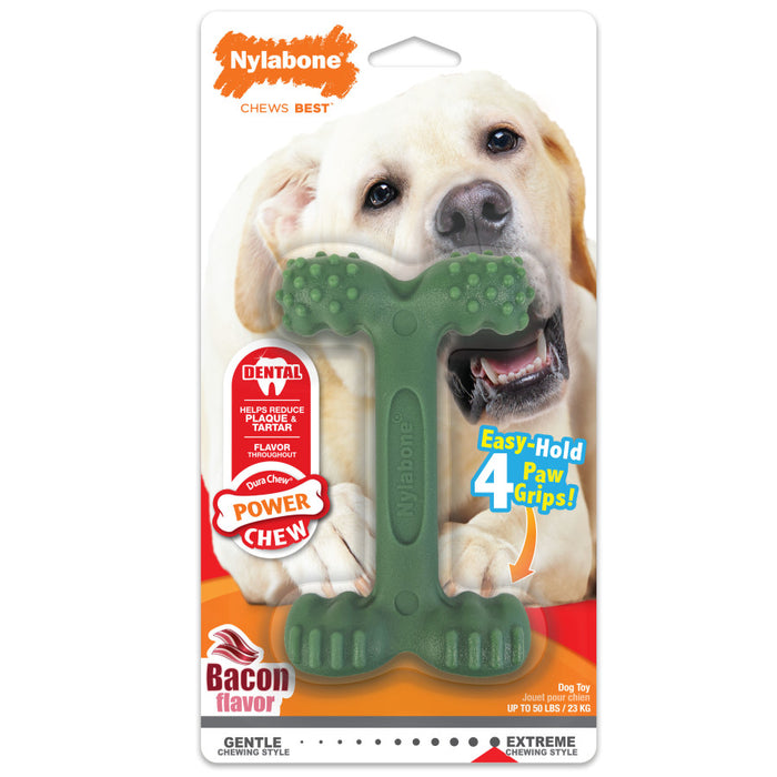 Nylabone Power Chew Easy-Hold Dog Dental Chew Toy 1ea/Large - Up To 50 lb