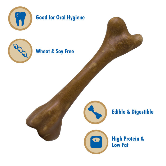 N-Bone Pupper Nutter Dental Chew Bone Peanut, 1ea/LG, Single