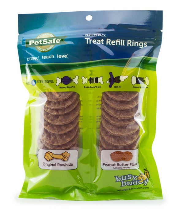 Busy Buddy Treat Refill Rings Variety Pack, 1ea/6.6 oz, MD