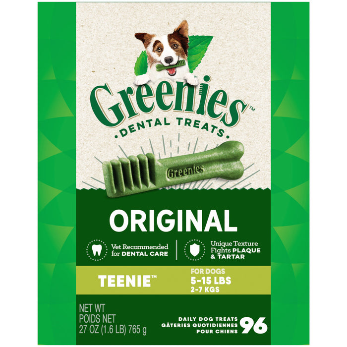 Greenies Dog Dental Treats Original, 1ea/27 oz, 96 ct, Teenie