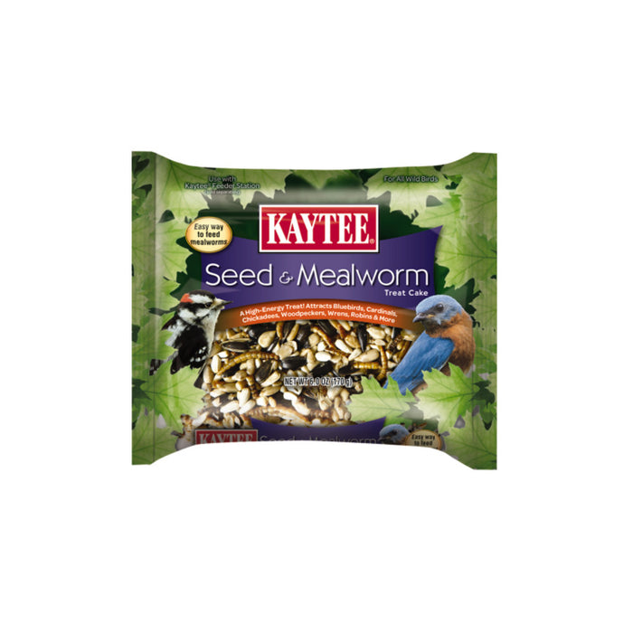 Kaytee Seed & Mealworm Cake 1ea/6 oz