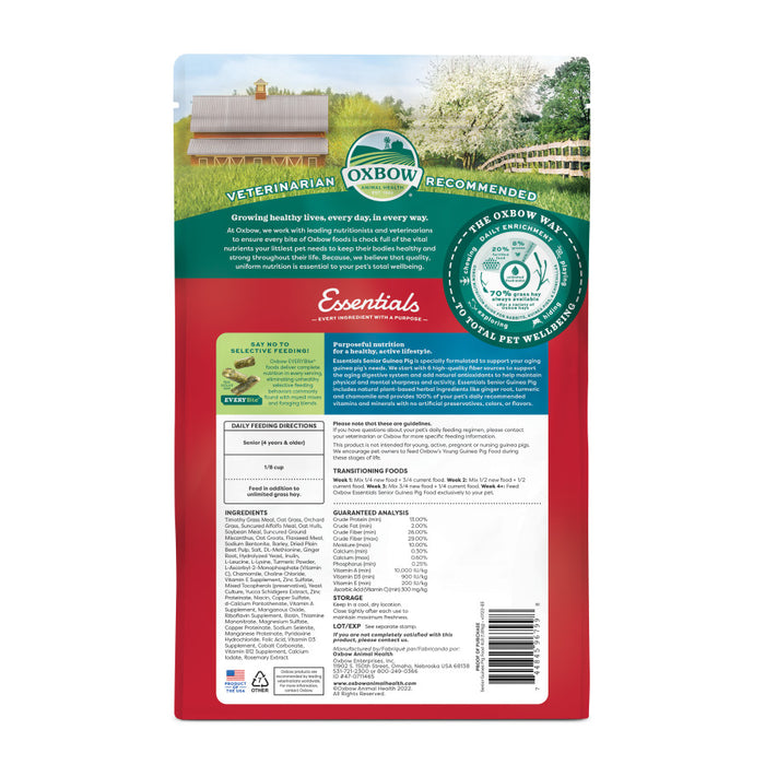 Oxbow Animal Health Essentials Senior Guinea Pig Food 1ea/4 lb
