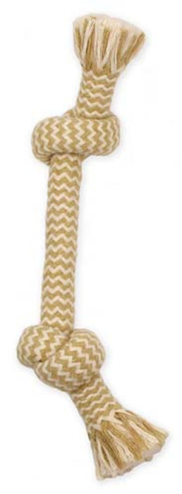 Mammoth Pet Products Flossy Chews EXTRA Peanut Butter Scented Dog Toy 2 Knot Bone, 1ea/MD, 12 in