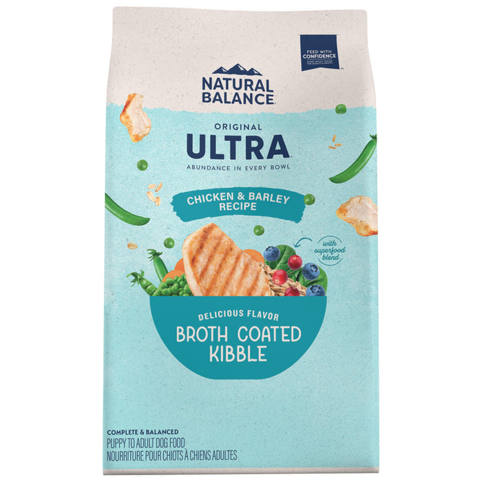 Natural Balance Pet Foods Ultra Broth Coated Dry Dog Food Chicken & Barley, 1ea/24 lb