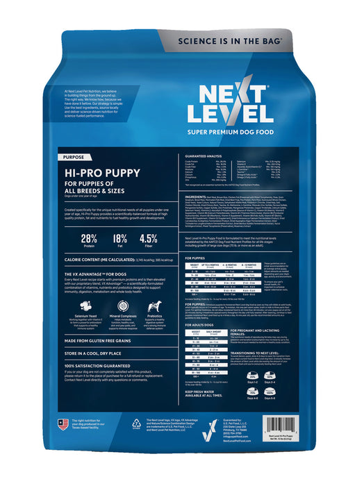 Next Level Hi-Pro Puppy Dry Dog Food 1ea/15 lb