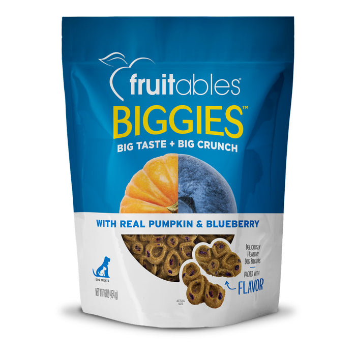 Fruitables Biggies Dog Treats Pumpkin & Blueberry, 1ea/16 oz