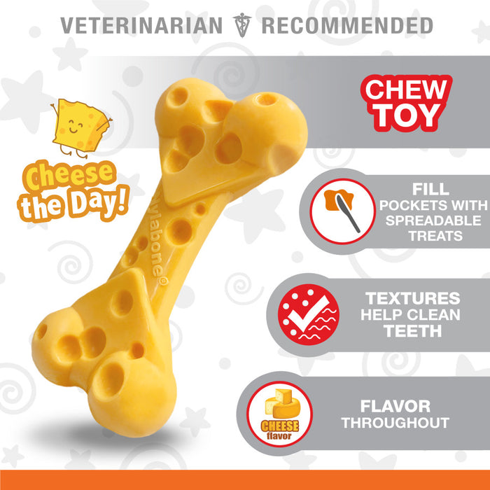 Copy of Nylabone Power Chew Cheese Dog Toy 1ea/XL - 50+ lb