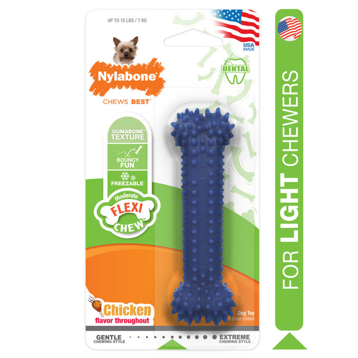 Nylabone Moderate Chew FlexiChew Dental Chew Toy 1ea/XS - Up To 15 lb