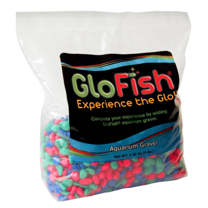 GloFish Aquarium Gravel Multi, 1ea/5 lb