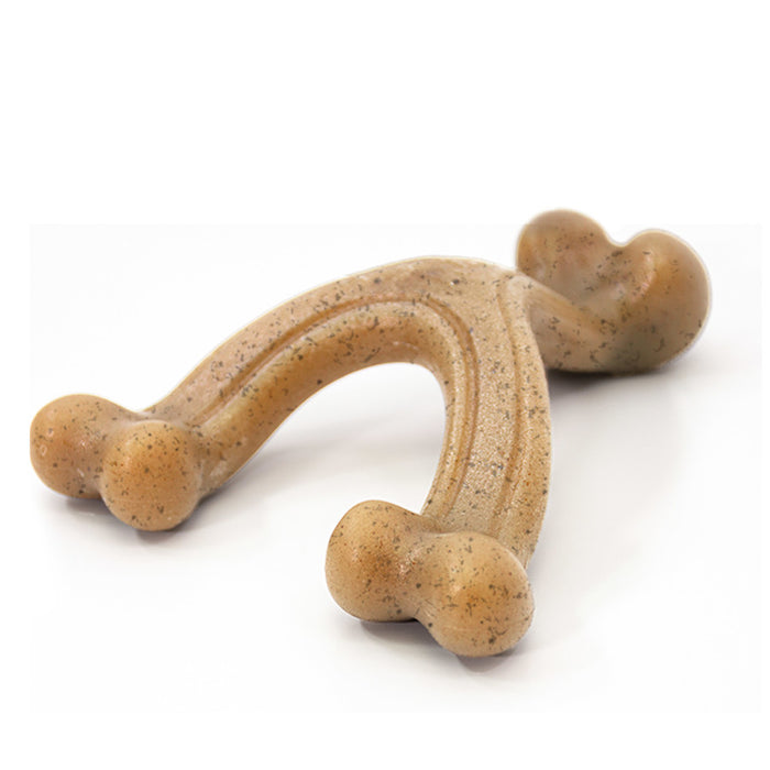 Nylabone Gourmet Style Strong Chew Wishbone Dog Toy Chicken, 1ea/Large - Up To 50 lb