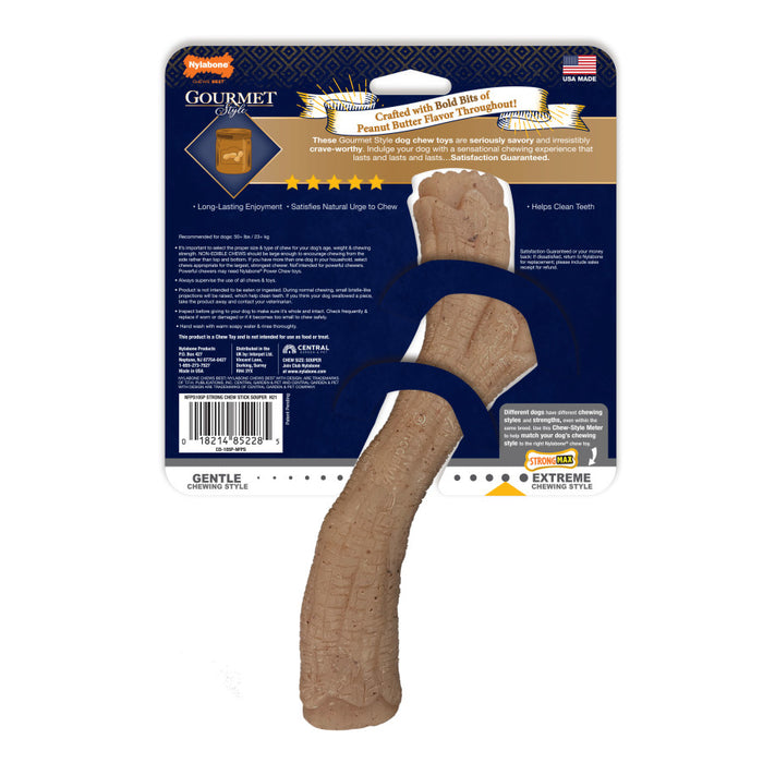 Nylabone Gourmet Style Strong Chew Stick Dog Toy 1ea/XL - 50+ lb