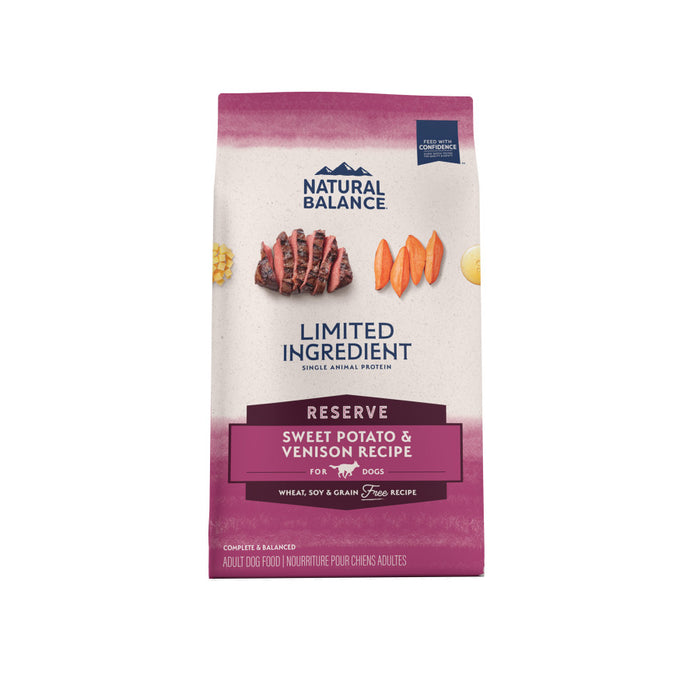 Natural Balance Pet Foods L.I.D. Adult Dry Dog Food Sweet Potato & Venison, 1ea/12 lb